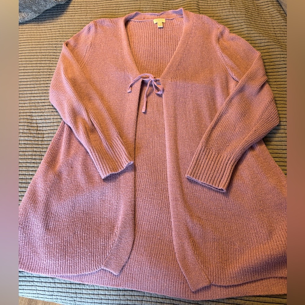 Logo by Lori Goldstein Sweater Cardigan